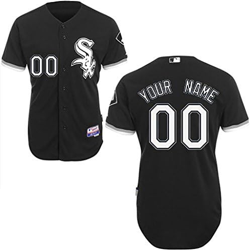 Chicago White Sox 2015 Personalized Alternate Black Jersey Tyler Saladino #18 Size 60