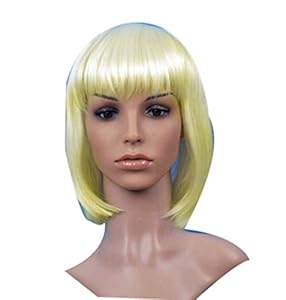 The Most Popular Performances Bobo Head Anime Wig - White Rice