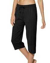 Champion Women's Jersey Capri, Black, Large

