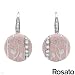 ROSATO Made in Italy Majestic Earrings With Cubic zirconia Crafted in Pink Enamel and 925 Sterling silver. Total item weight 6.0g Length 25mm