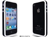 iPhone 4S/ 4 Novoskins Duotone Bumper Case Black and White