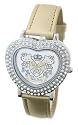 Hello Kitty Diamante Heart Kitty Gold Strap Watch