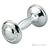Empire Pewter Beaded Dumbbell Rattle