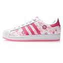 ADIDAS SUPERSTAR 2 II W Schuhe, Weiss-Rosa - 019784