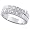 14K White Gold Rhodium Plated Sterling Silver Wedding & Engagement Ring Wedding Band For Men 7MM ( Size 10 to 14) Size 9