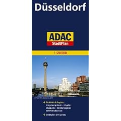 ADAC Stadtplan D�sseldorf: Stadtinfo & Register: Umgebungskarte, Cityplan, Cityguide, Stra�enregister mit Postleitzahlen. Stadtplan: GPS-genau