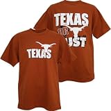 Men's Texas Longhorns Texas Or Bust SS Tee by TL Sportswear (Rust-White)