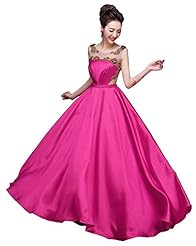 Cocktail Sleeveless Beaded Backless Polyester Evening Dress/Bridesmaid Dress/Wedding Party Dress/Maxi Dress 