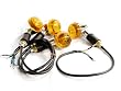 Front and Rear Mini Chrome Turn Signals Fits Metric Cruisers, Harleys, Choppers Enhance the look with these Mini Bullet Chrome Turn Signals Blinkers, Harley Davidsons, Suzuki, Honda, Kawasaki, Yamaha Cruisers
