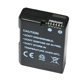 cozyswan EN-EL14 Rechargeable Li-Ion Battery for NIKON D3100 D3200 D5100 Coolpix P7000 Coolpix P7100 Battery