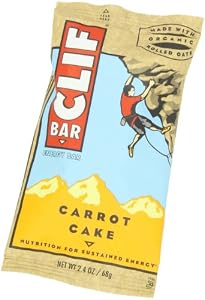Clif Bar Energy Bar, Carrot Cake, 2.4-Ounce Bars,  (Pack of 24)