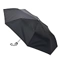 Totes Supper Mini Manual Umbrella - Black