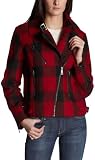 Levi's Women's Motorcycle Jacket, Blk/Red Buffalo Check, Small