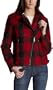 Levi's Women's Motorcycle Jacket, Blk/Red Buffalo Check, Small
