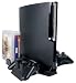 PS3 Slim Controller Charging Stand with Disk Game Disk Holder
