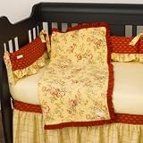 Tiny Red Dragon Fitted Crib Sheet