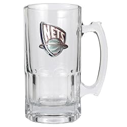 New Jersey Nets NBA 1 Liter Macho Mug - Primary Logo by Great American Products
