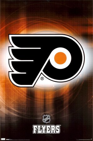 Philadelphia Flyers Poster Nhl Team Logo Poster Print, 22x34