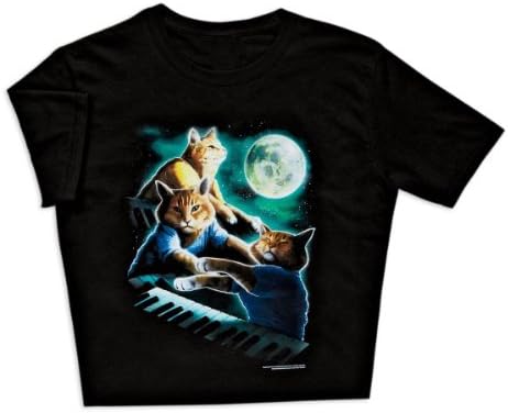 Keyboard Cat Moon Mens T-shirt XXL