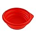 Collapsible Silicone Bowl for Camping - Food-grade & Space-Saving, Red - by Not Just A Gadget