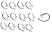 12 Replacement Ear Hook Compatiblity: Samsung Hm6000 Hm1300 Hm1900 Hm3300 for Bluetooth Headsets +Raspberry Earhook (CLEAR)