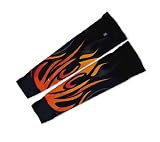 Fire Blaze Arm Warmers Sleeves Unisex Walking/Cycling/Running
