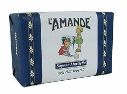 L'amande Italian L'amande Marseille Soap All Natural Almond Oil Soap 200g 6.6 Oz