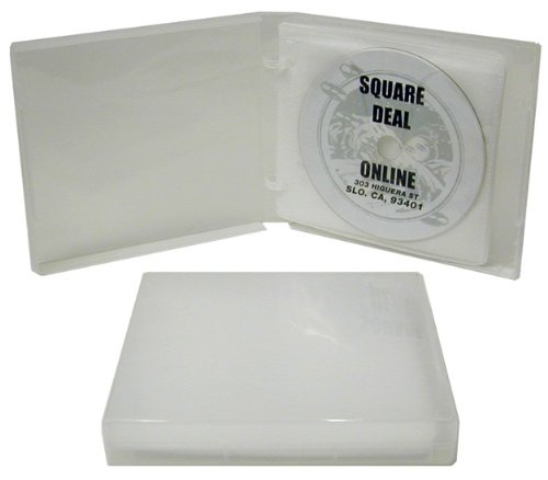 (50) Clear 12-Disc Capacity CD DVD 2-Ring Album Wallet Book Storage CDBR2412CL (UniKeep Style) On Sale