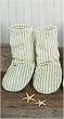 Royal Palm Coconut Lime Spa Bootie - Green Stripes