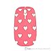 TopCase Heart-Shaped Design Pink USB Optical Wireless Mouse for Macbook (pro , air) and All Laptop + TopCase Designed Chevron Mouse Pad