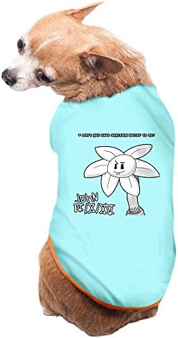 NIKEDOG Big Teeth Flower Small Dog Vest Pet Clothes SkyBlue