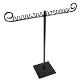 Metal T-Bar Jewelry Display for Necklaces and Pendants with Pewter Finish