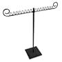 Metal T-Bar Jewelry Display for Necklaces and Pendants with Pewter Finish