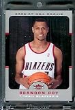 2006-07 Fleer # 208 Brandon Roy Portland Trail Blazers Basketball Rookie Card - Mint Condition - In Protective Display Case !