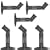 5 Black Universal Satellite Speaker Mounts / Brackets for Walls and Ceilings