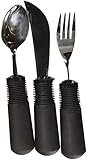 OXO Easy Grip Flatware Set (1 Knife, 1 Spoon, 1 Fork) - Non Weighted