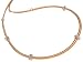18K Rose Gold Single-Strand Hand-Woven Necklace, Enhanced with Pave Set Diamond Roundels.