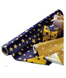 Produkt-Bild: Wenko 6709060502 Sternenpapier blau-gold 20m