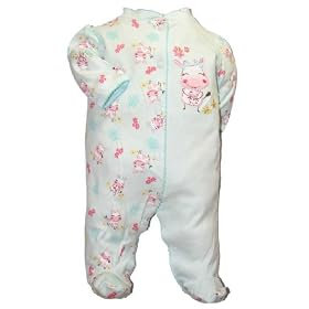 Little Me Happy Cow Layette Aqua