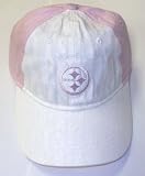 Reebok Pittsburgh Steelers Ladies Pink/White Sparkle Adjustable Slouch Hat