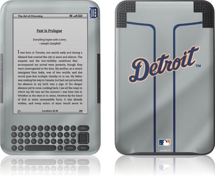 Skinit Detroit Tigers Alternate/Away Jersey Vinyl Skin for Amazon Kindle 3