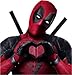 Deadpool Decal Heart Vinyl Sticker