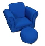 Indoor Furnitures item: Childs Uphlstrd Rkng Chr/Ottmn-Blue