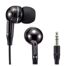 Denon AHC351K High-Quality Inner-Ear Headphones (Black)