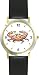 Crab Animal - WATCHBUDDY&reg; DELUXE TWO-TONE THEME WATCH - Arabic Numbers - Black Leather Strap-Size-Women's Size-Small