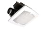 Panamex Airzone SQ500 White Slim Line 50 CFM Square Exhaust Fan from the Slim Line Series