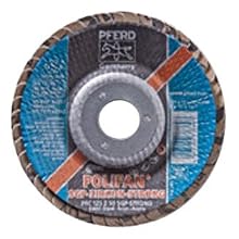 PFERD Polifan SGP STRONG Abrasive Flap Disc, Type 29, Round Hole, Phenolic Resin Backing, Zirconia Alumina