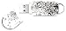 Integral Xpression Usb Flash Drive Compact 4gb Flowers Motif