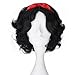 Princess Wig Girl or Child Short Black Curly Costume Cosplay Wig for Halloween