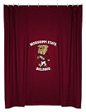 MISSISSIPPI STATE BULLDOGS OFFICIAL TEAM JERSEY SHOWER CURTAIN